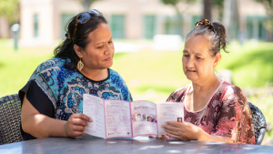 Patients reading literature